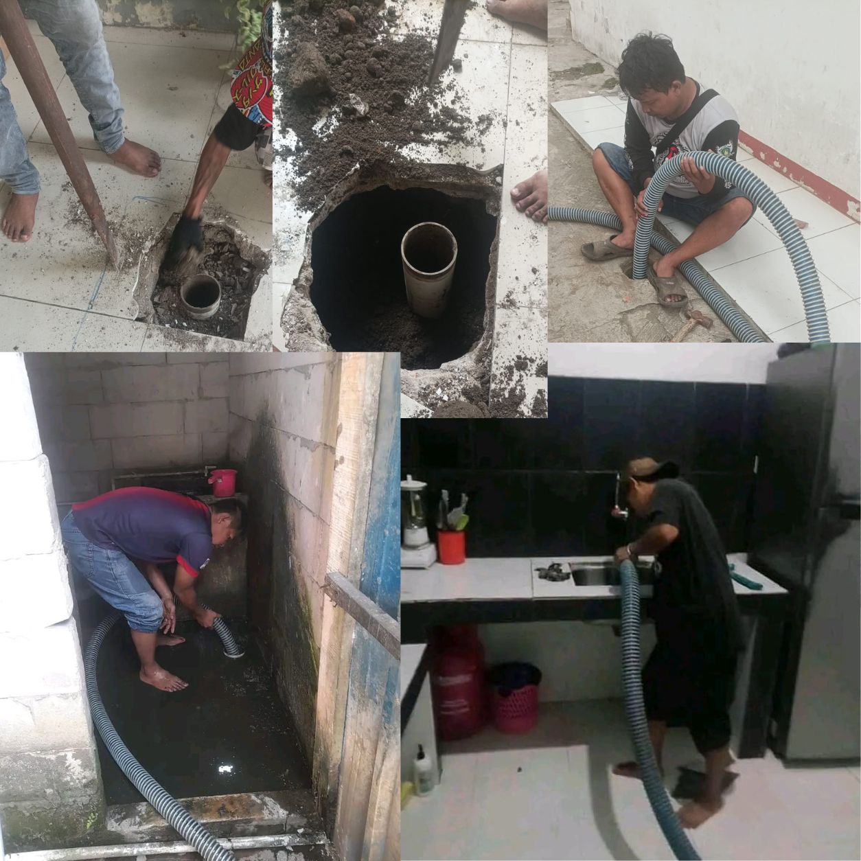 Teknisi sedot WC